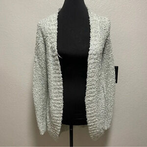 Forever 21 Mint Green open front cozy Maxi cardigan SMALL
